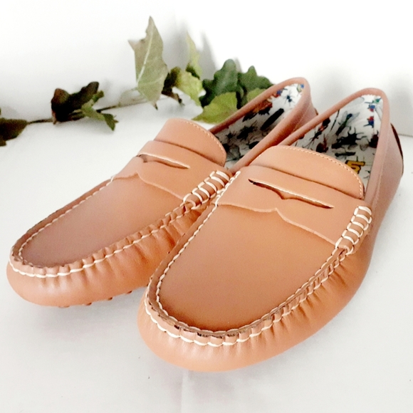 Loudmouth Logan Tan Driver Loafers